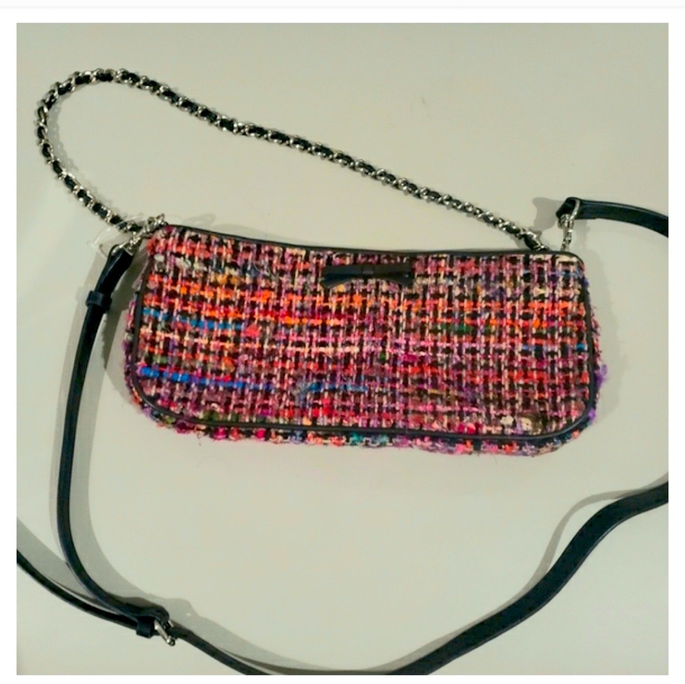 Talbot's pink/multi winter tweed mini bag